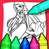 Anime Blue Mermaid Coloring Adventure